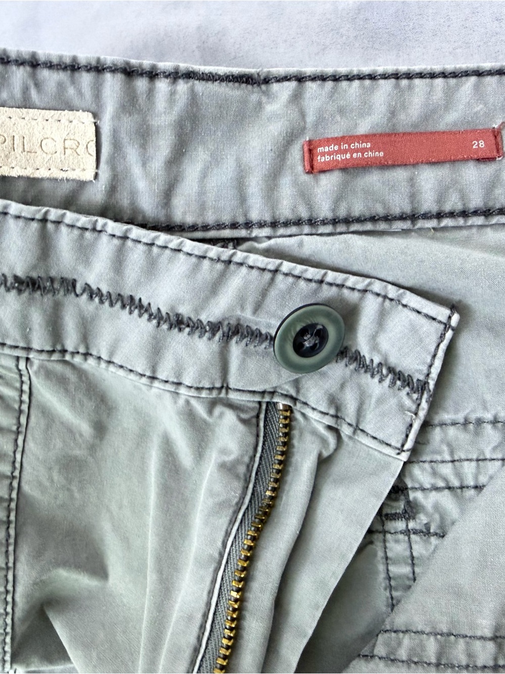 Pilcro Anthropologie Ventura Utility Cargo Pants Gray - Picture 5 of 10